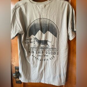 Kinship Goods gray dog T-shirt